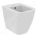 IDEAL STANDARD i.Life S Stojící bidet, 355x480 mm, s přepadem, otvor pro baterii, bílá T459501