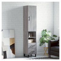 vidaXL Skříň highboard šedá sonoma 34,5 x 34 x 180 cm kompozitní dřevo