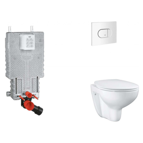 GROHE Uniset Set předstěnové instalace, klozetu, sedátka SoftClose a tlačítka Arena Cosmopolitan