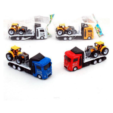 Auto tahač s traktorem 20 cm - bílá Toys Group