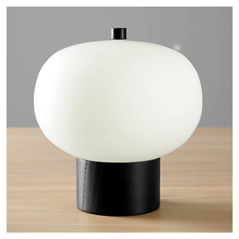 LEDS-C4 Grok iLargi LED stolní lampa, Ø 24 cm, tmavý jasan