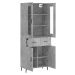 vidaXL Skříň highboard betonově šedá 69,5x34x180 cm kompozitní dřevo