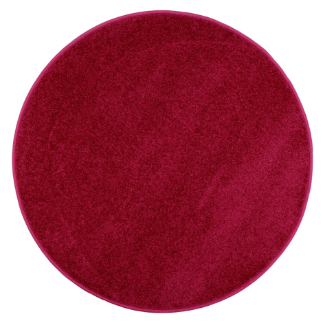 Vopi koberce Vánoční kusový koberec Eton vínově červený kruh - 400x400 (průměr) kruh cm