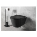 SAPHO AVVA závěsná WC mísa, Rimless, 35,5x53cm, černá mat 100314-110
