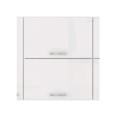 Horní kuchyňská skříňka Bianka 60GU, 60 cm, bílý lesk Asko