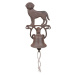 Litinový nástěnný zvonek s motivem psa Esschert Design