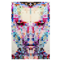 KARE Design Skleněný obraz Pixel Face 120x80cm