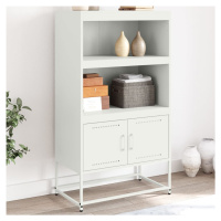 vidaXL Skříň highboard bílá 68,5 x 38,5 x 123,5 cm ocel