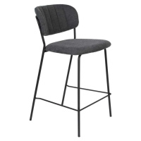 Tmavě šedé barové židle v sadě 2 ks 89 cm Jolien – White Label