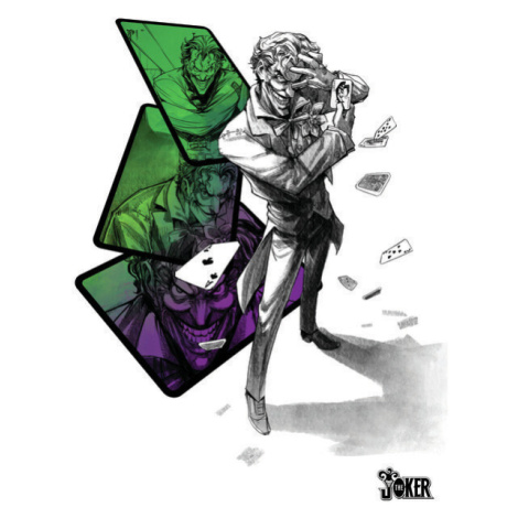 Umělecký tisk Joker - Hráč, (26.7 x 40 cm)