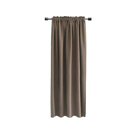 Mybesthome Shary Blackout Zatemňovací závěs s řasící páskou, 135 × 270 cm, cappuccino, 1 ks