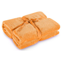 Oranžová deka z mikrovlákna DecoKing Henry, 150 x 200 cm