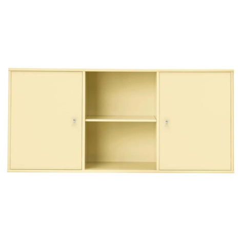Světle žlutá nízká závěsná komoda 133x61 cm Mistral – Hammel Furniture