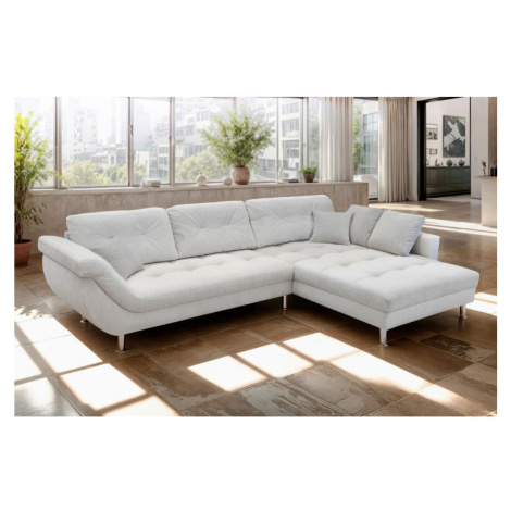 Livetastic ROHOVÁ SEDAČKA, plast, textil, kompozitní dřevo, krémová