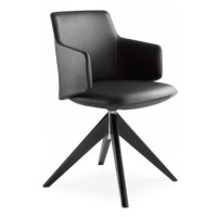 LD SEATING - Designová židle MELODY MEETING 360, FW s dřevěnou podnoží