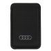 Audi Synthetic Leather Wallet Card Slot černá/black MagSafe AU-MSCH-Q3/D1