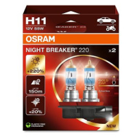 OSRAM H11 Night Breaker 220, +220%, Duo Box