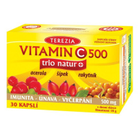 Terezia Vitamin C 500 mg TRIO NATUR+ 30 kapslí