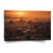 Sablio Obraz Barcelona Night Skyline - 120x80 cm