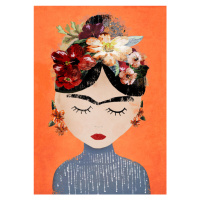 Ilustrace Frida (Orange Version), Treechild, 30 × 40 cm