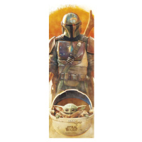 Plakát, Obraz - Star Wars: The Mandalorian, 53 × 158 cm