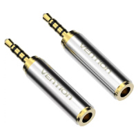 Adapter audio adapter, Vention VAB-S02, 3.5mm (female) to mini jack 2.5mm (male), (gold)