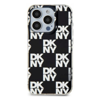 Zadní Kryt Dkny pro Apple iPhone 15 14 13 IML Checkered Mono černá