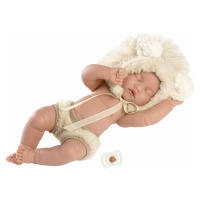 Llorens 63203 NEW BORN CHLAPEK - spící realistická panenka s celovinylovým tělem