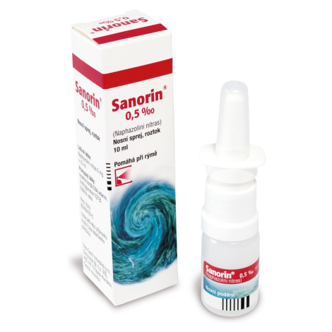 Sanorin 0,5‰ nosní sprej 10 ml