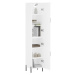 vidaXL Skříň highboard bílá 34,5 x 34 x 180 cm kompozitní dřevo