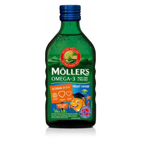Möllers Omega 3 Ovocná příchuť 250 ml Mollers