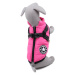 Vsepropejska Achar zimní bunda pro psa s postrojem Barva: Růžová, Délka zad (cm): 26, Obvod hrud