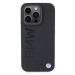 BMW hard silikonové pouzdro iPhone 15 PRO MAX 6.7" black Leather Hot Stamp