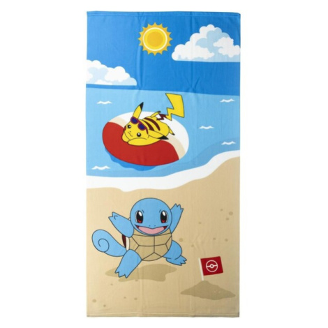 Osuška Pokemon - Squirtle on the Beach 140 x 70 cm