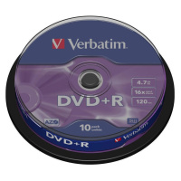 VERBATIM DVD+R(10 ks)Spindle/General Retail/16x/4.7GB