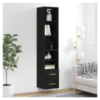 vidaXL Skříň highboard černá 34,5 x 34 x 180 cm kompozitní dřevo