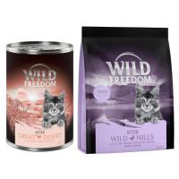 Wild Freedom 12 x 400 g + granule 400 g za skvělou cenu - Great Desert - krocan a kuřecí + Kitte