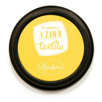 Textilní razítkovací polštářek Aladine IZINK - žlutý
