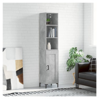 vidaXL Skříň highboard betonově šedá 34,5x34x180 cm kompozitní dřevo