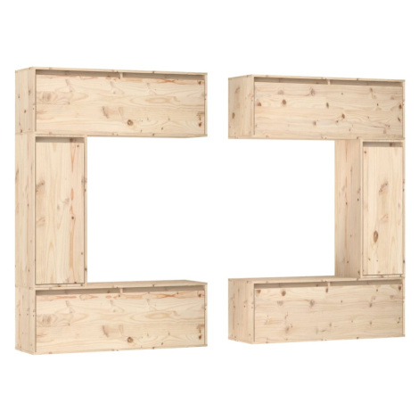 vidaXL TV skříňky 6 ks masivní borové dřevo