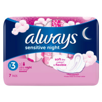 ALWAYS Ultra Sensitive Night vel.3 Hygienické vložky s křidélky 7 ks