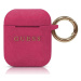 Kryt Guess AirPods cover fuchsia Silicone  GUACCSILGLFU