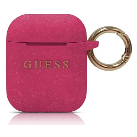 Kryt Guess AirPods cover fuchsia Silicone  GUACCSILGLFU