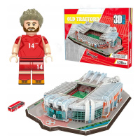 Fotbalový stadion Old Trafford Fc Manchester United Puzzle 3D 138 el Bonus