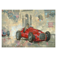 Obrazová reprodukce Whitehead's Ferrari passing the pavillion, Jersey, Miller, Peter, 40x30 cm