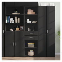 vidaXL Skříň highboard černá 50 x 42,5 x 185 cm kompozitní dřevo