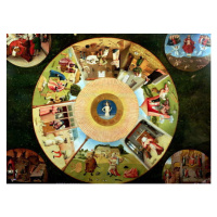 Obrazová reprodukce Tabletop of the Seven Deadly Sins and the Four Last Things, Hieronymus Bosch