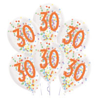 Amscan Latexové balóny s konfetami 30