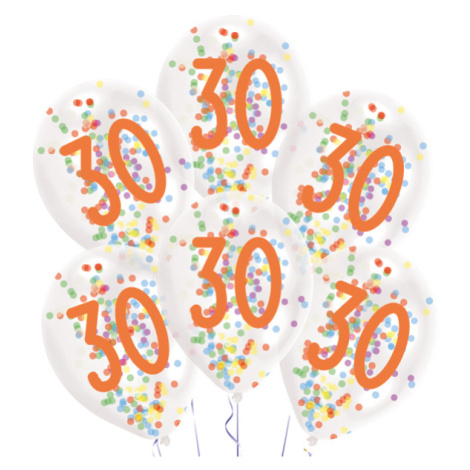 Amscan Latexové balóny s konfetami 30