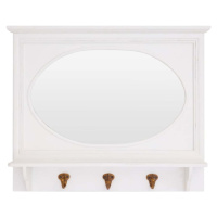 Nástěnné zrcadlo s poličkou a věšákem 53x43 cm Whitley – Premier Housewares